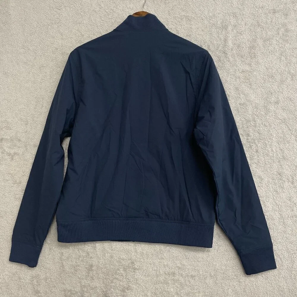 NWOT Banana Republic Men's Size S Navy Blue Polyester Bomber Jacket